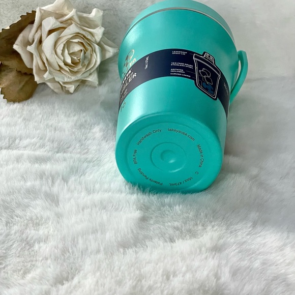 New with tags TAKEYA INSULATED TUMBLER w/CURVED LINING & AGITATOR. LEAK PROOF! - Picture 4 of 6